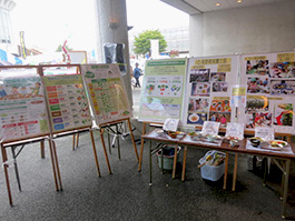 長野県栄養士会北信支部パネル展示の様子(1)
